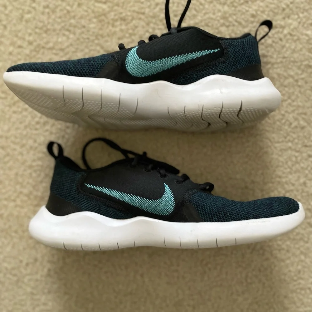 Nike Black/Blue Flex Experience Women’s Running Shoes, 6.5